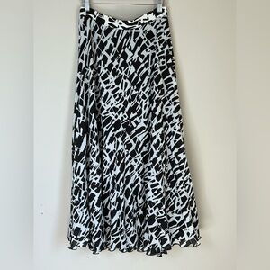 Anthropologie Maeve Pleated Midi Skirt Sz Small‎